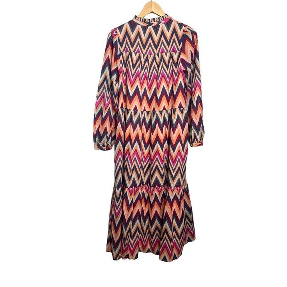 Olivia James the Label Lydia Dress in ZigZag Sunset NWT Sz. M - Picture 6 of 6